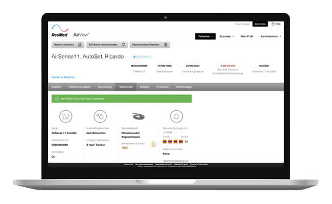 ResMed AirView Fehlerbehebung mit Remote Unterstützung