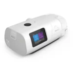 Ein Ausschnitt des adaptiven Servoventilationsgeräts AirCurve 11 ASV PaceWave von der rechten Seite oben.